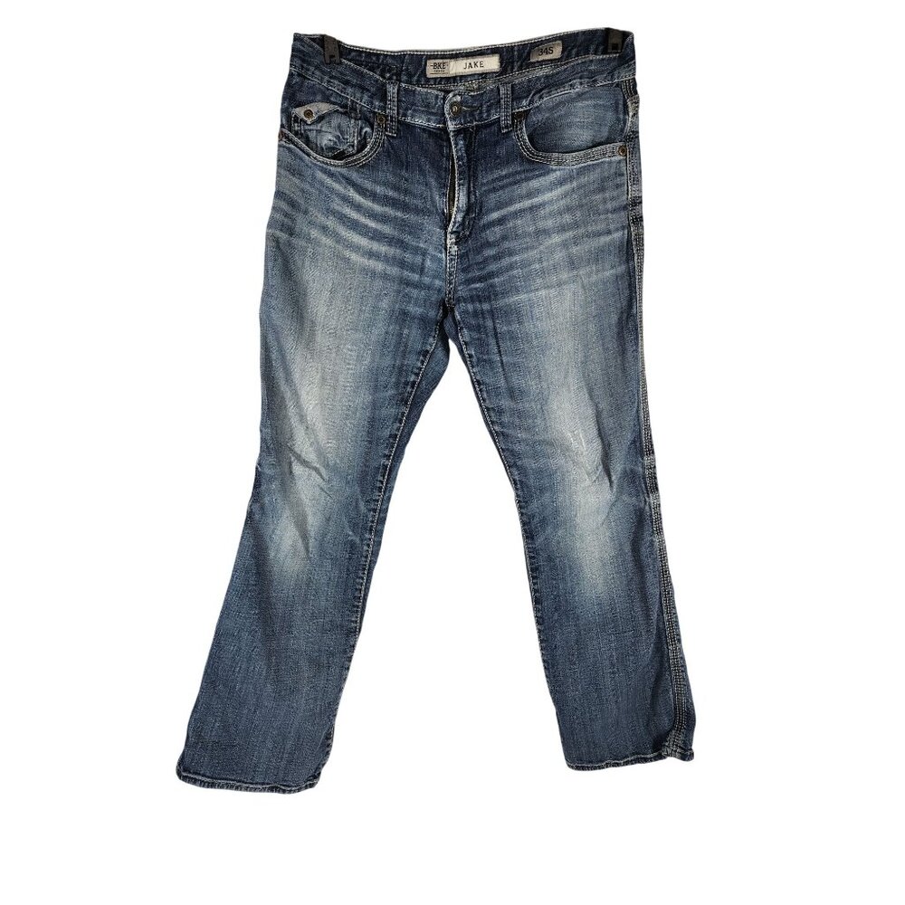 BKE Mens "Jake" Jeans Straight Leg Lived In Y2K Preppy 34S